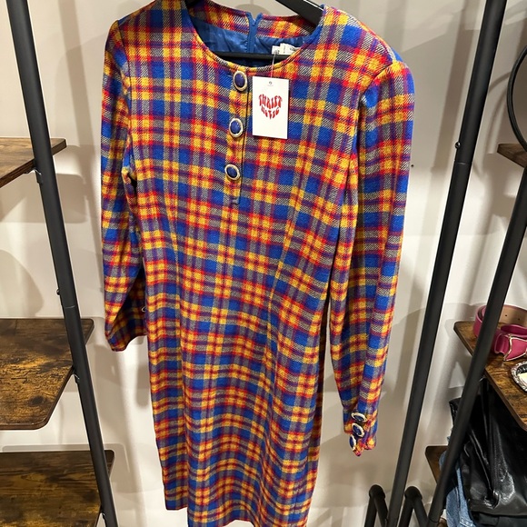 Valentino Wool Plaid Dress - Picture 4 of 9